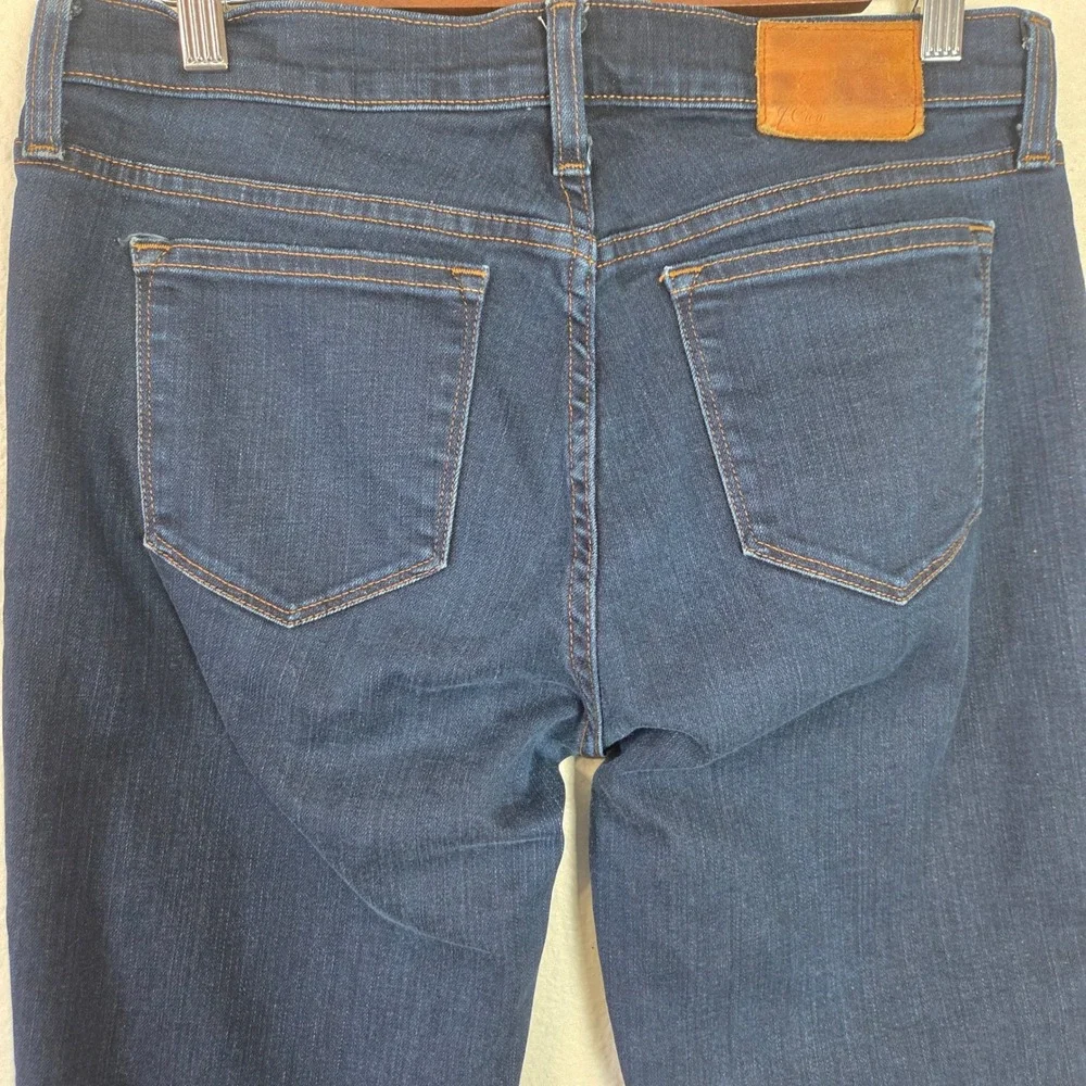 J Crew‎ Toothpick Skinny Jeans Mid Rise Stretch Denim Dark Wash Women